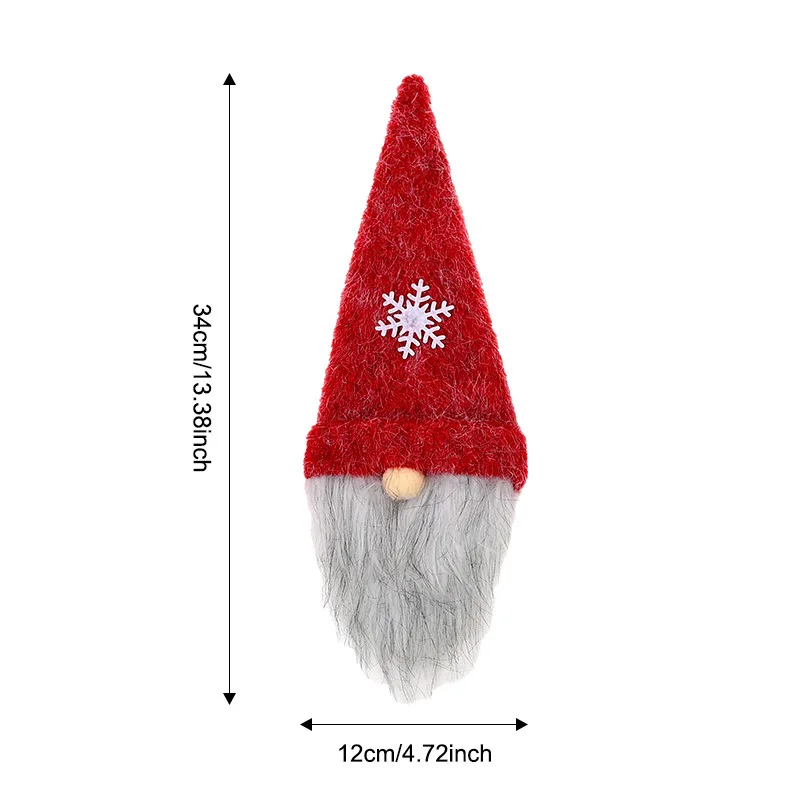 Christmas Celebrations Christmas Bottle Cover Holiday Decor 34.0*12.0cm Christmas Table Accent Classic Santa Theme