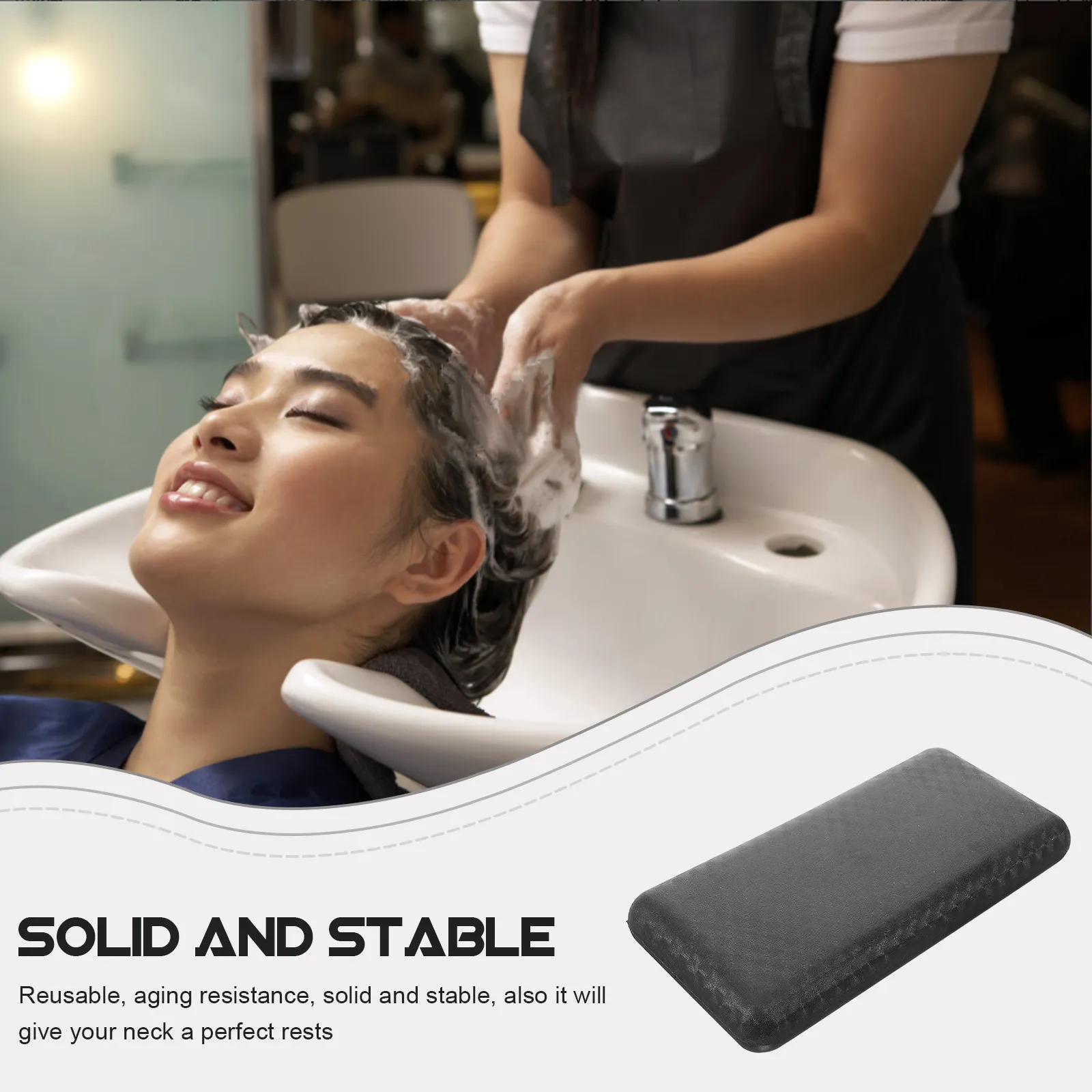 Salon Shampoo Bowl Neck Rest Cushion Comfortable Hair Washing Support Pillow for Home and Professional Use Reusable Neck Support view 6