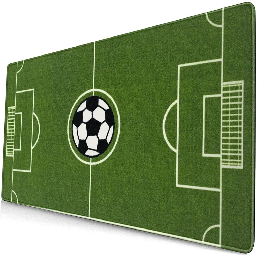Soccer Print Large Gaming Desk Mat Large Mouse Pad Soccer Ground Field Mouse Pad for Gaming alfombrilla ratón ordenador