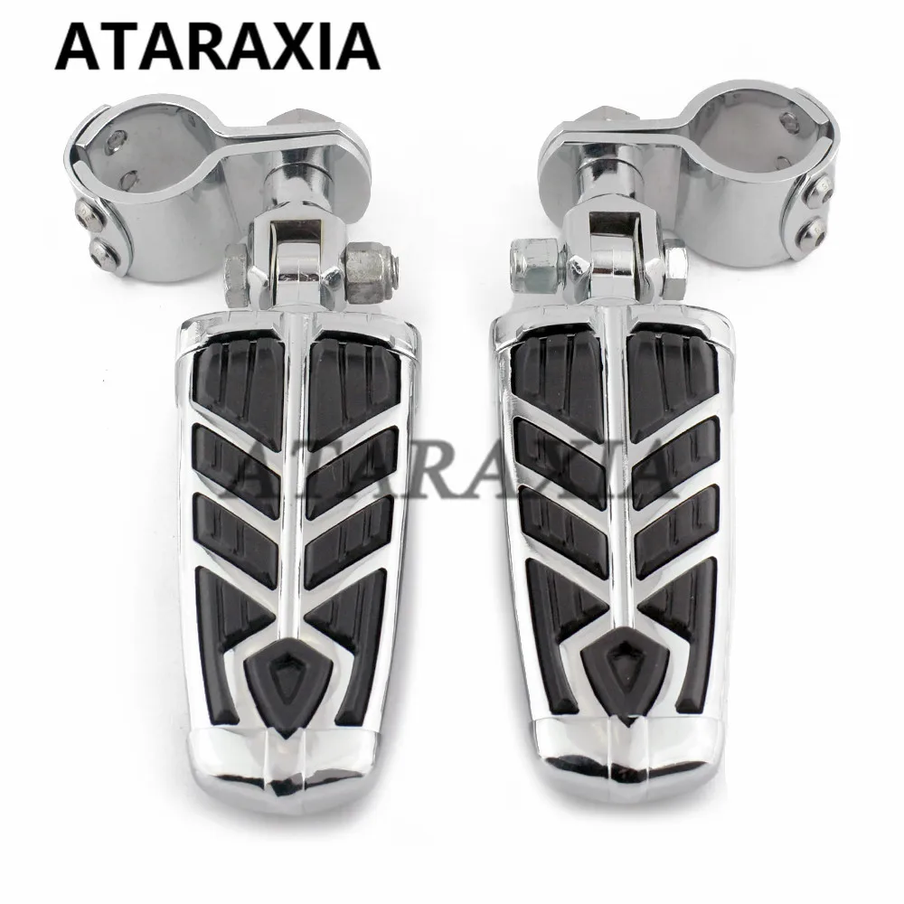 

Motorcycle Foot Pegs Front Rear Pedals Slipstream Bike Footrest Highway Pegs Crash Bar Clamp Mount For Harley Dyna Sportster