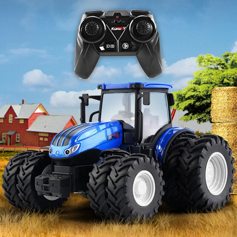 

RC car toys RC Farm Tractor Trailer 1/24 2.4G Remote Control Engineering Construction Truck Farming Machine children boys gift