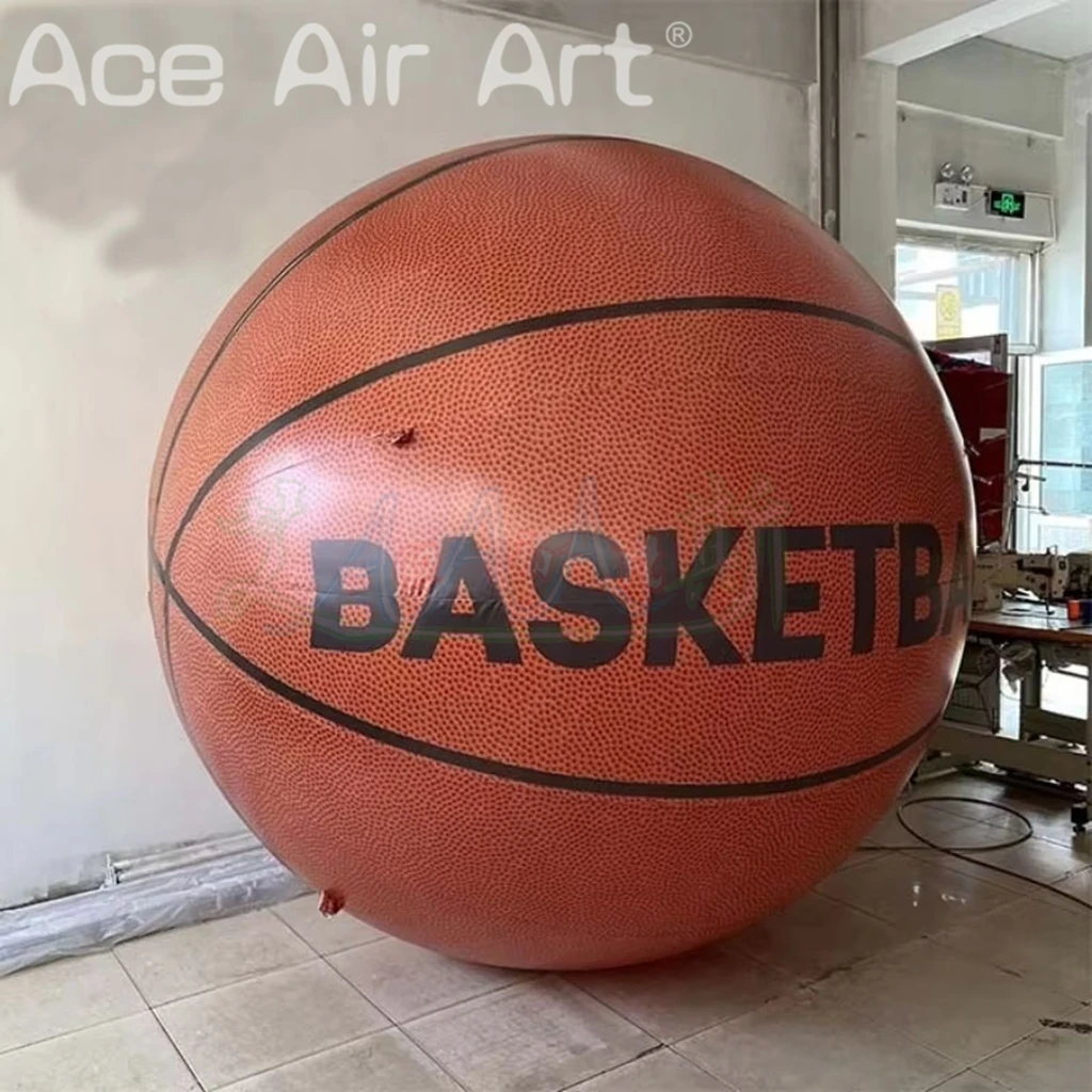 

Customized Giant PVC Inflatable Basketball Balloon air Model Outdoor Event Sports Party Decoration Prop