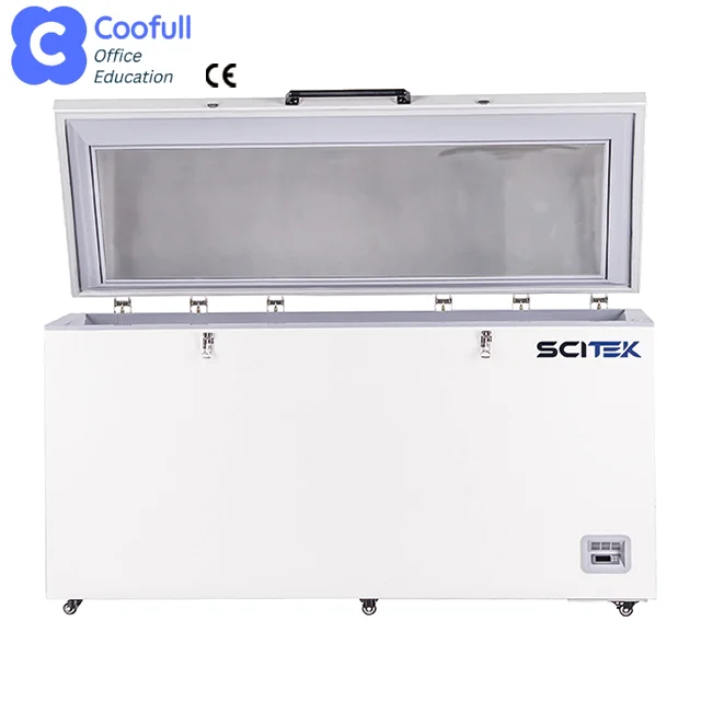 -86 Degree Chest Ultra Low Temperature Freezer 485 L Horizontal -40~-86 Deep Freezer