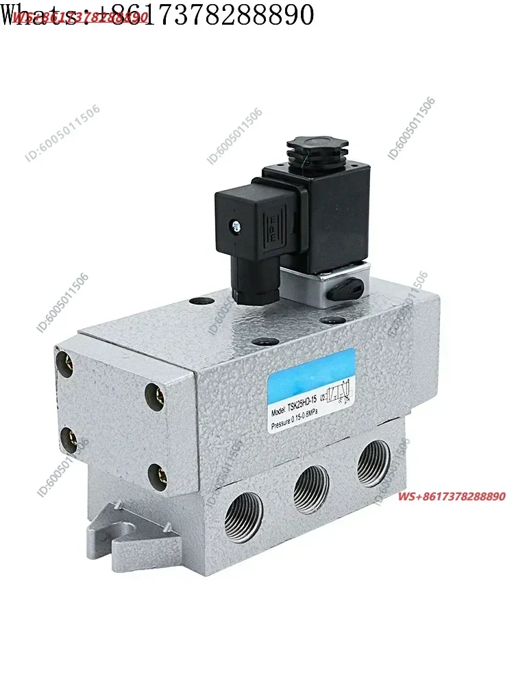 Pneumatic valve control  K25DH-15 single electronic control 24v large flow 220v two-position five-way solenoid valve