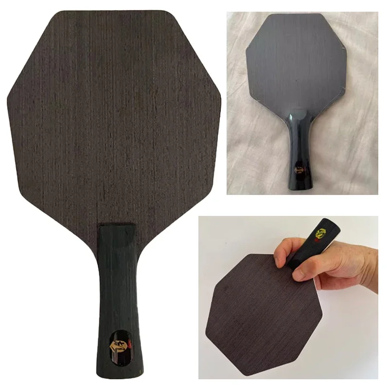 Hexagonal Offensive Table Tennis Blade 7 Layer Increase Contact Area Non-slip Ping-pong Bat Bottom Plate for Players Competition