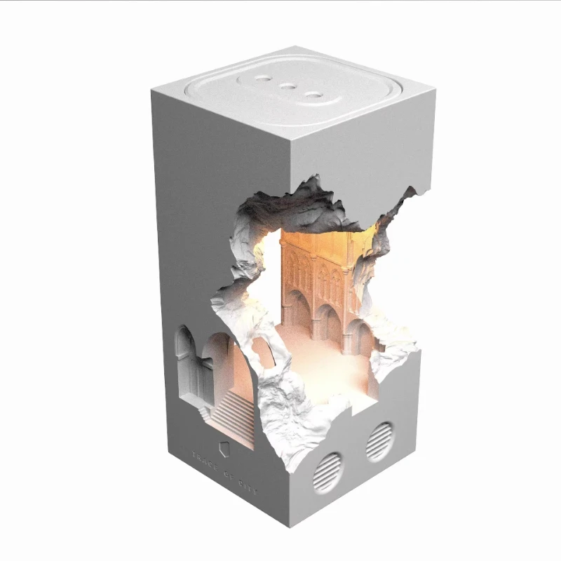 

Notre Dame wax melting table lamp atmosphere night light bedroom plaster table lamp candle aromatherapy lamp birthday gift