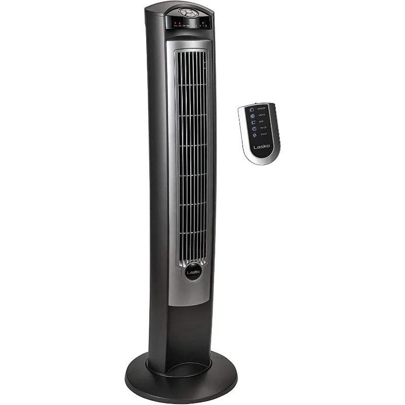 

Oscillating Tower Fan With Remote, Quiet Floor Fans For Bedroom, 42", Silver T42951