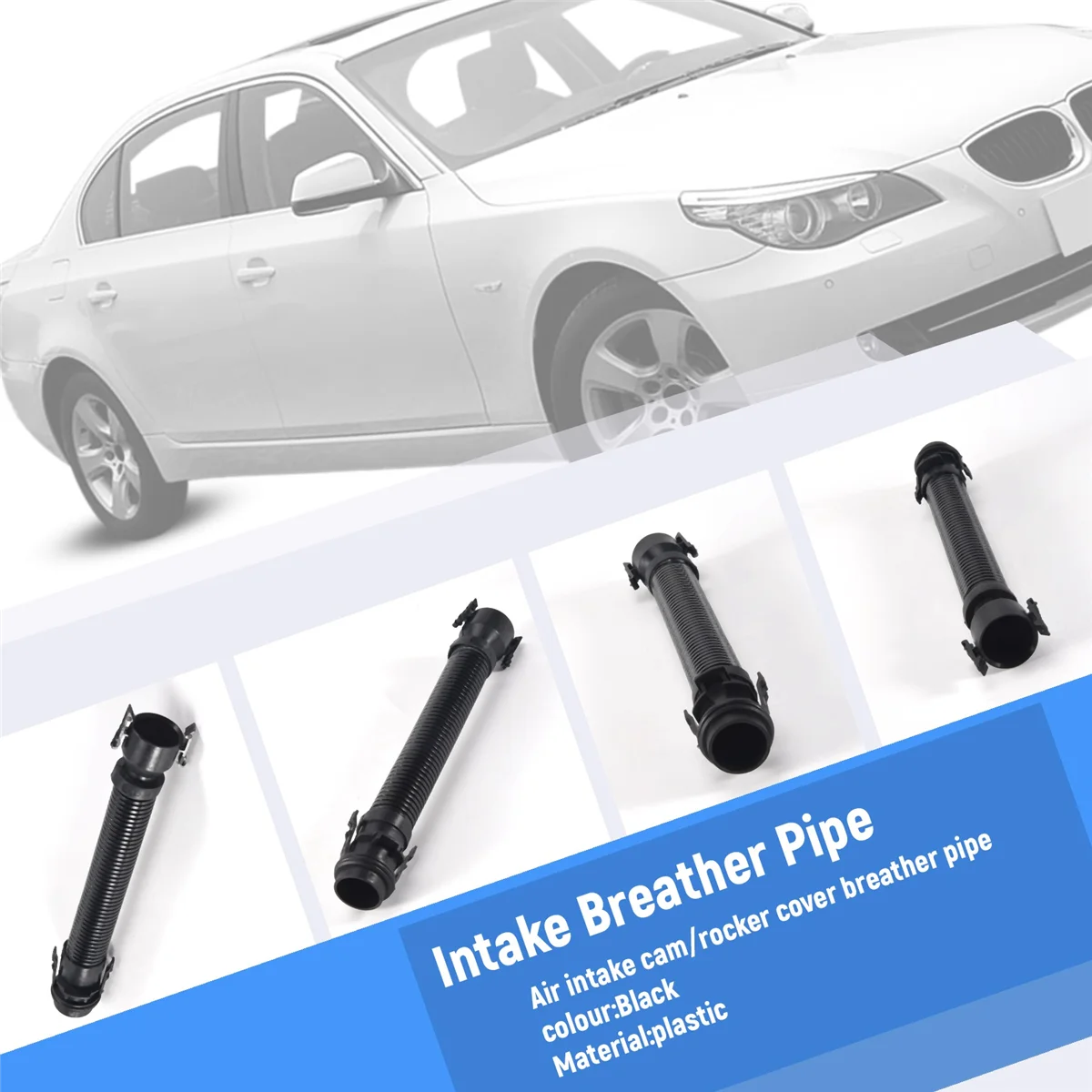 Pipa pernapasan masuk Filter udara untuk BMW 1 3 5 7 E81 E87 E90 N47 N57 F10 F01 13717803842 13717810772