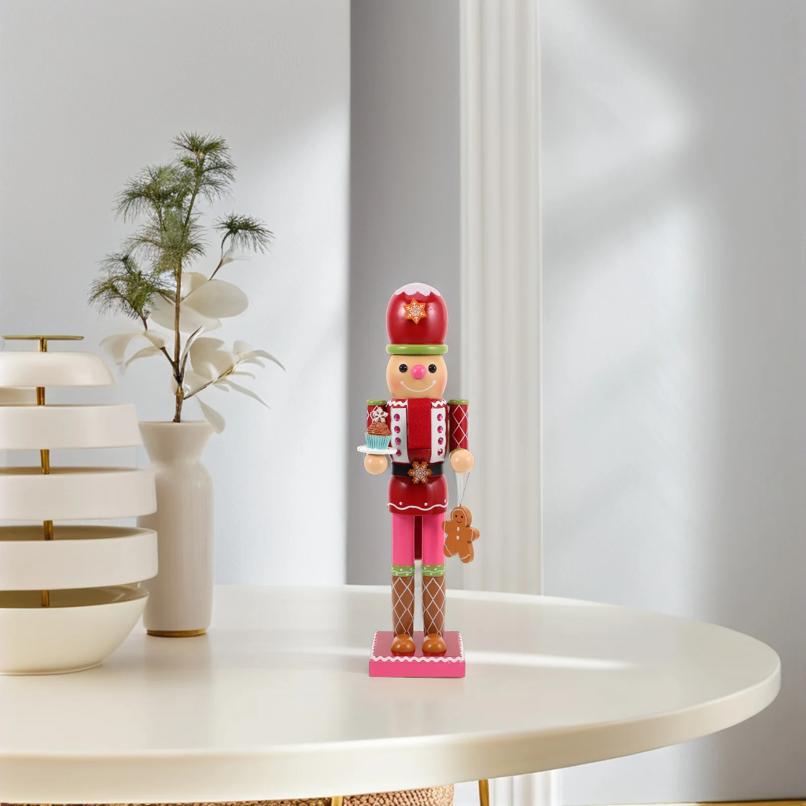 

Gingerbread Man Nutcracker Soldier European Creative Craft Ornament Exquisite Shelf Decor Traditional Nutcracker Soldier