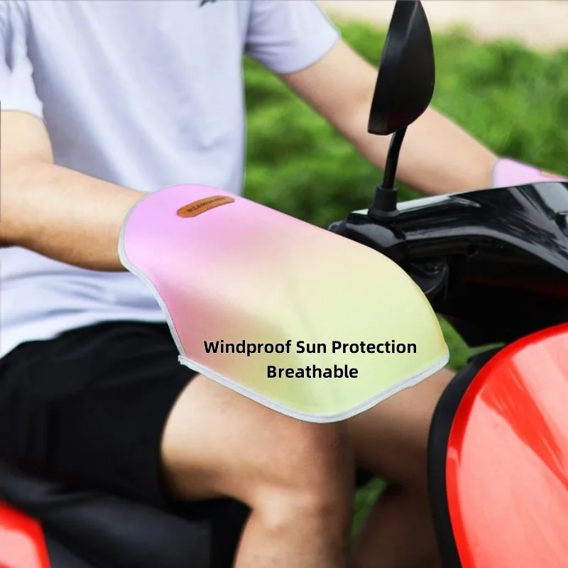 

New Motorcycle Grip Handlebar Muffs Windproof Sun Protection Breathable Handguards Motorbike handlebar Cover Gloves summer