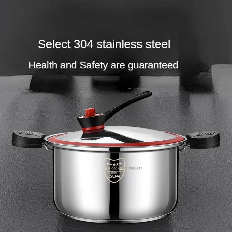 Micro Pressure Cooker 304 Stainless Steel McRib Cooker Multifunctional Non-Stick Cooking Pan Saucepan Pressure Pot Cooking Pots