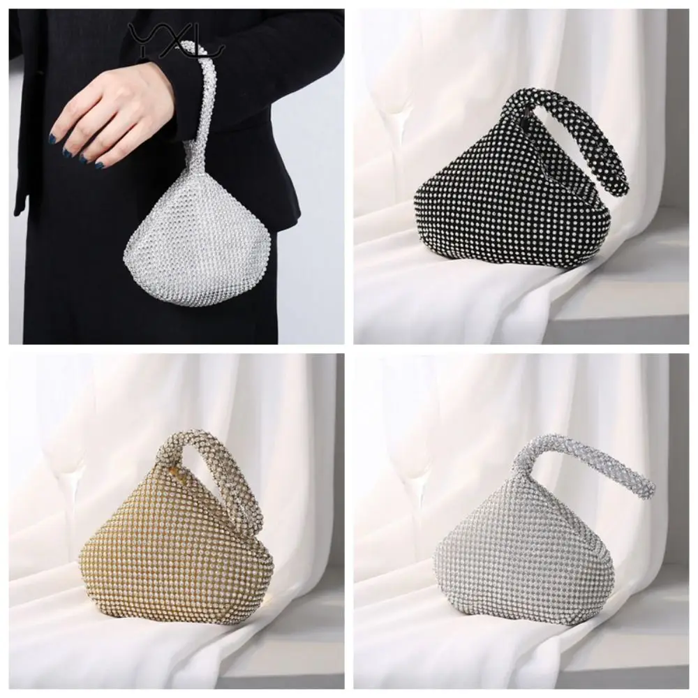 

Glitter Diamond Handbag Large Capacity Shiny Rhinestone Evening Banquet Bag Crossbody Bag Phone Bag Wristlet Clutch Purse Party