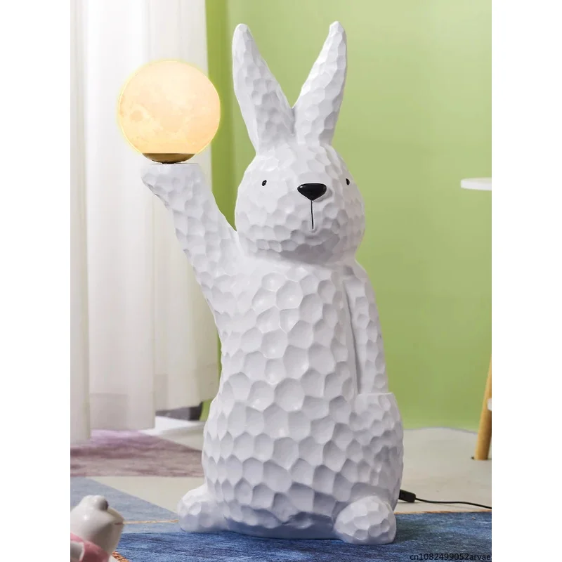 

New Creative Light Luxury Bear and Rabbit Floor-standing Piggy Bank Ornaments, Living Room Sofa Tray Ornaments, Sculpture Gifts