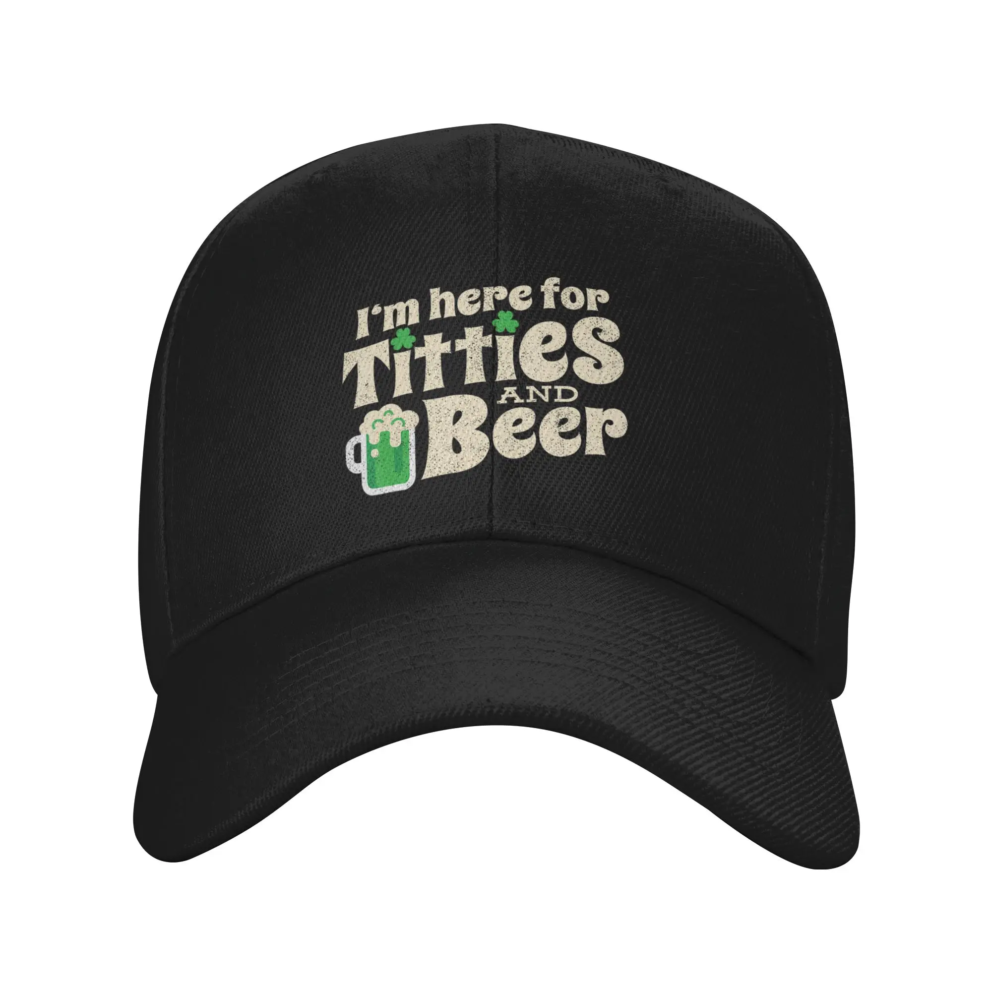 Titties And Beer Funny St Patricks Day Baseball Cap  Casual Hip Hop Hats Spring Women Men Hiking Fishing Snapback Cap