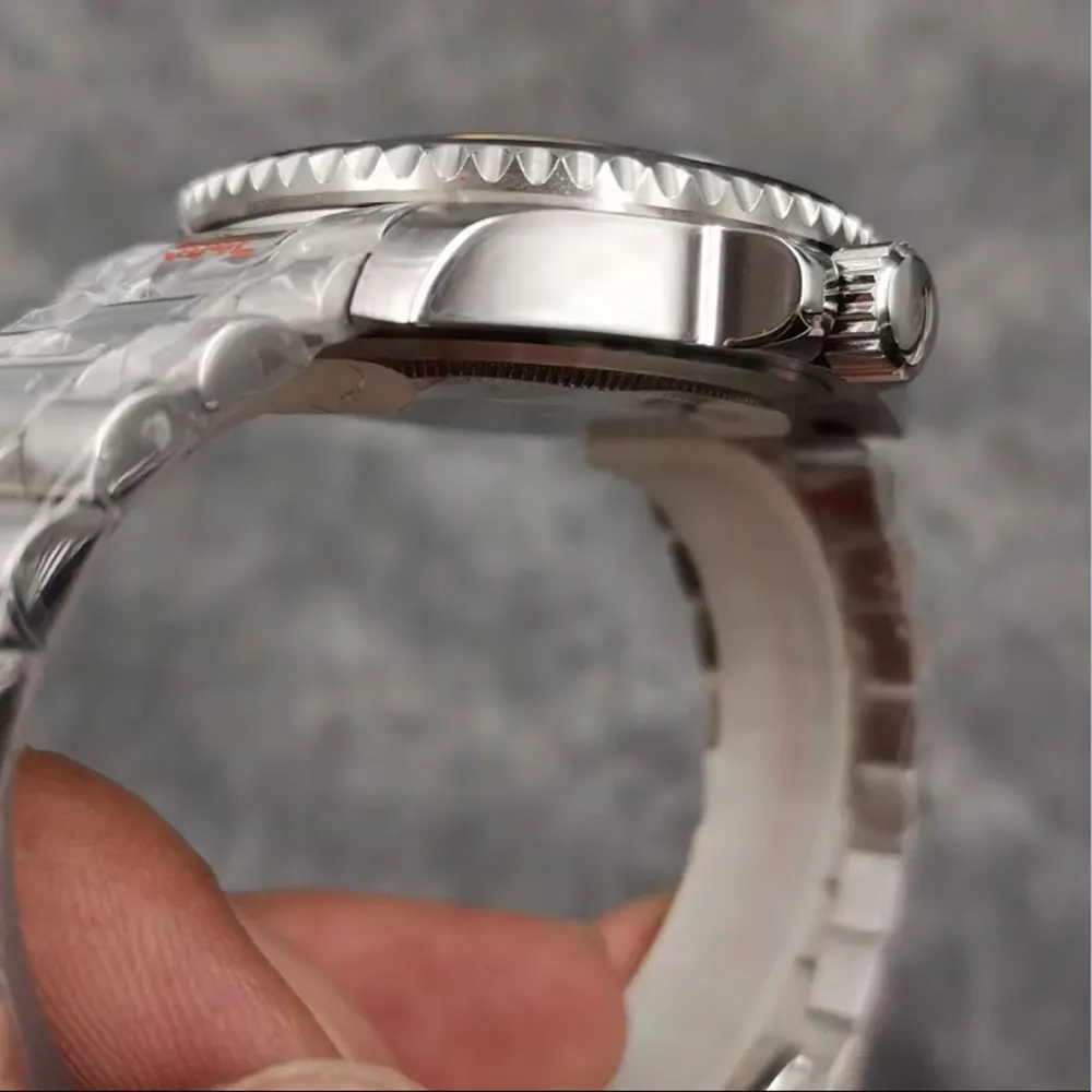 40 مللي متر شعار ساعة مخصص للرجل فاخر ساعات آلية أوتوماتيكية الغوص مقاوم للماء الياقوت مضيئة السيراميك الحافة 120 نقرة #4