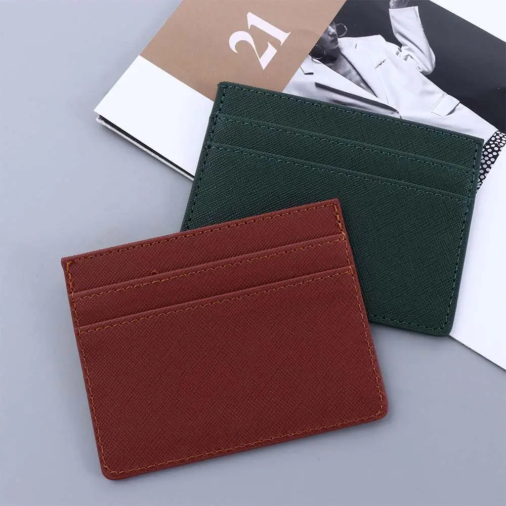 Double Sided Slim Card Holder Bank Credit Card ID Cards Coin Pouch Case Bag Wallet Organizer Women Men Thin Business Card Wallet