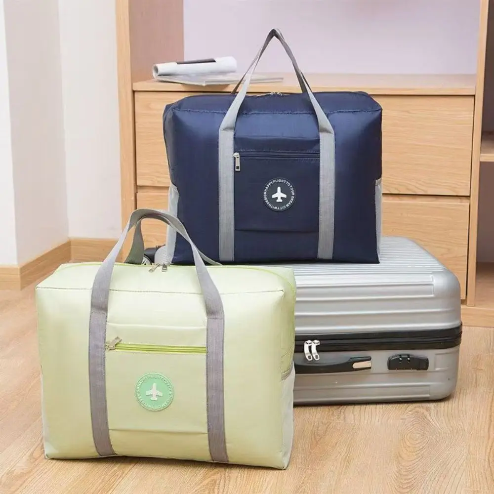 Portable Folding Travel Storage Bag Large Capacity Multifunction Travel Luggage Bag Oxford Clothes Pouch Trip Handbag Men