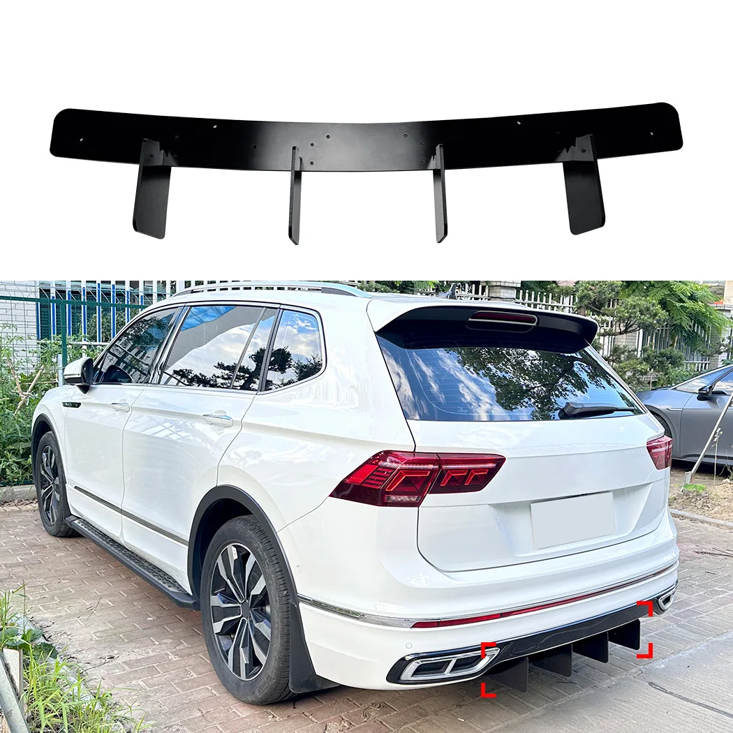Rear Diffuser Rear Blade Modification for Volkswagen Tiguan Rline MK2.5 2021-2023, Fits All Models