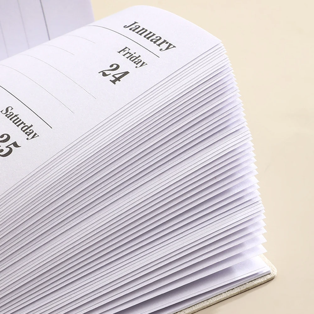 A6 Planner Notebook Agenda 2025 Schedule Book Portable Office Daily Planner Business Style Notebooks Stationery Supplies