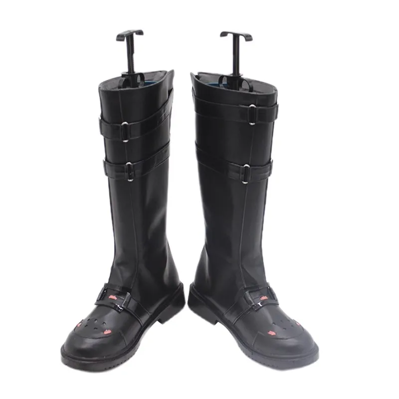 Game Wuthering Waves Rover Cosplay Schoenen Pu Zwarte Laarzen Vrouwen Mannen Anime Halloween Party Spelen Rol Kostuum Rekwisieten