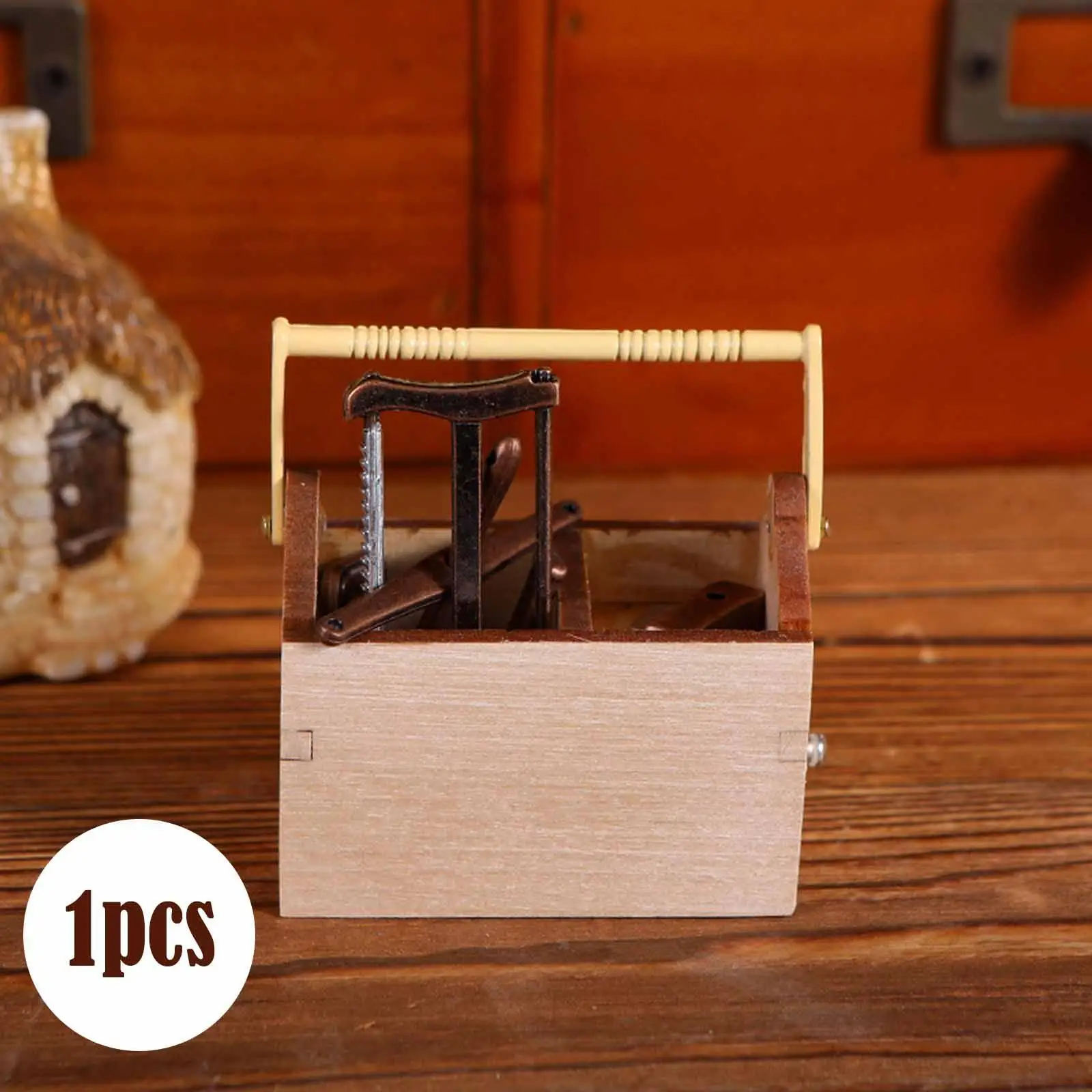 Boîte à outils pour maison de poupée, modèle de scène Miniature, petites Collections en bois pour enfants, jouets de simulation réalistes, accessoires pour maison de poupée, 1/12