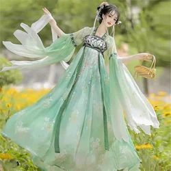 Hanfu Dress Women Chinese Ancient Traditional Hanfu Carnival Princess Cosplay Costume Stage Hanfu green&pink Dance Dress