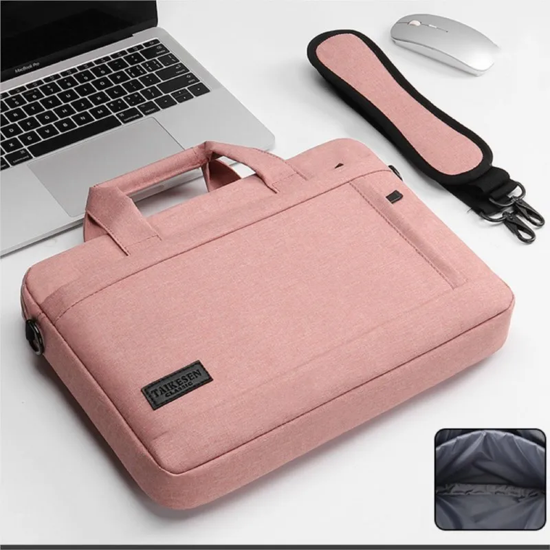

Сумка для ноутбука 17,3 дюйма, деловая сумка-портфель через плечо, вместительная сумка для ноутбука 15,6 дюйма