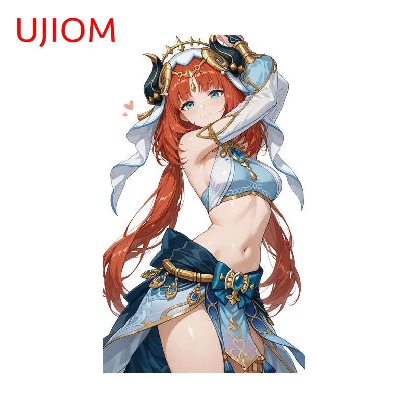 UJIOM Genshin Impact Nilou Seductive Girl Wall Sticker Enchanting Scratch Proof Graphic Decal Suitable For Unique Bedroom Decor