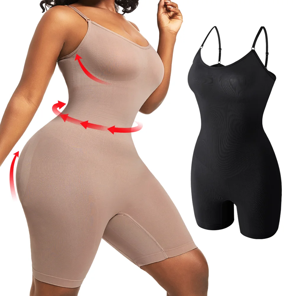 One-Piece Bodysuit for Women Tummy Control Shapewear Sculpting Shorts Body Shaper Slimming Tank Tops Butt Lifter Underwear