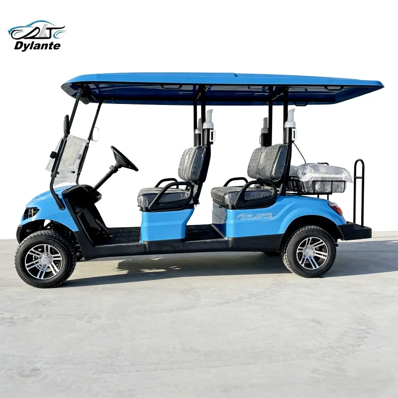 

Электрический гольф-кар из Китая, экспортируемый по всему миру, быстро разбираемый, с держателем для гольф-сумки, 48В 5кВт.