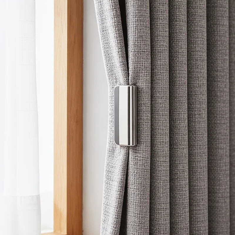 5 Pairs Magnetic Curtain Clip Set Avoid Curtain Light Leakage High-Quality Metal Material for Various Curtains Blackout Curtains
