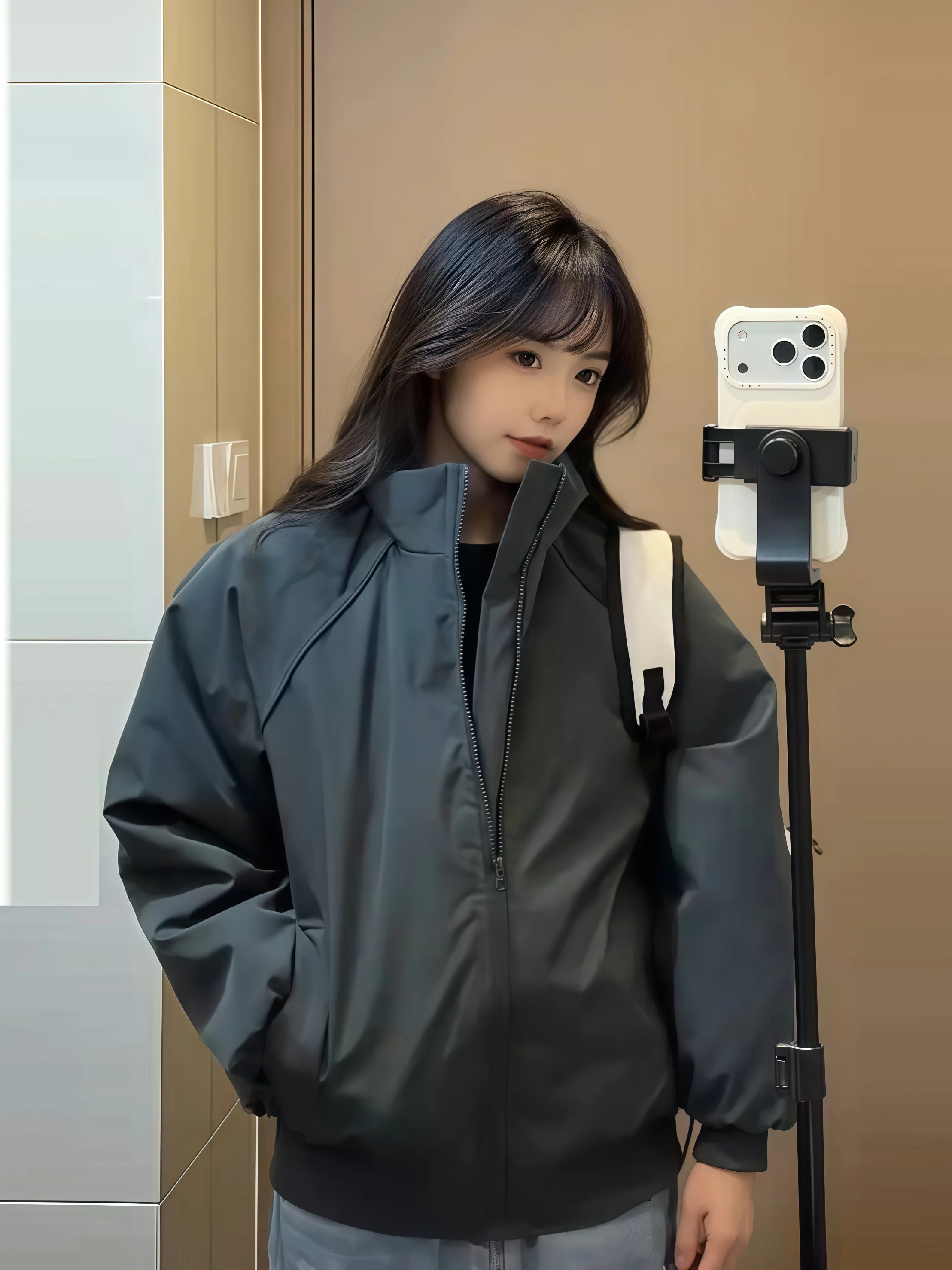 

Мужская зимняя куртка-бомбер с утеплением из хлопка, с воротником-стойкой, в американском стиле, свободного кроя, на молнии, повседневная