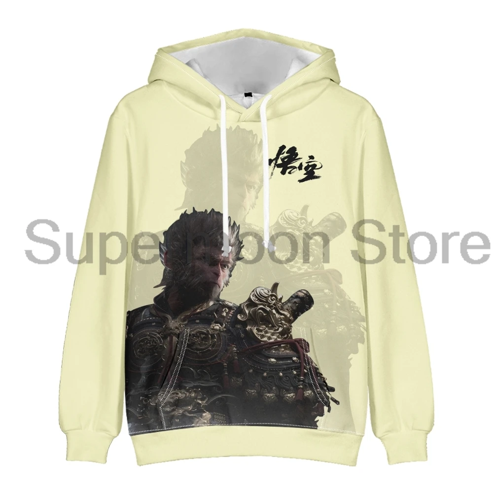 Black Myth Wukong Hoodie 2024 Hot Game Merch Long Sleeve Streetwear Women Men Hooded Sweatshirt 3D Clothes