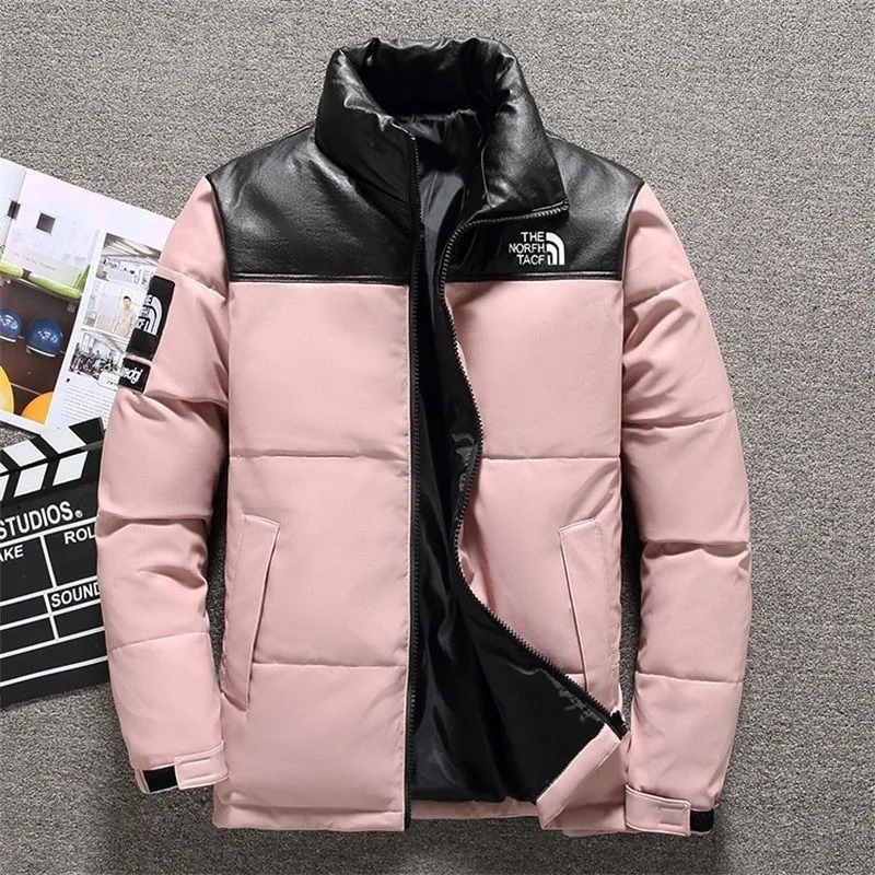 2023 New Men White Duck Down Jacket Winter Coat Short Thicken Warm Parkas Loose Leisure Outwear Fashion Simple Overcoat