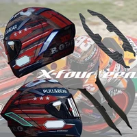 Accesorios de decoración para casco de motocicleta, funda de alerón para SHOEI X14, X-14 X 14