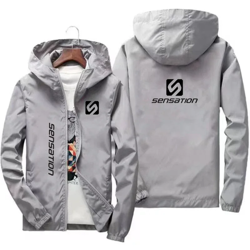 Männer 2025, neue Frühlings- und Herbst-Bergsteigerbekleidung mit Kapuze, winddichte, hochwertige Herrenjacke mit Sonnenschutz