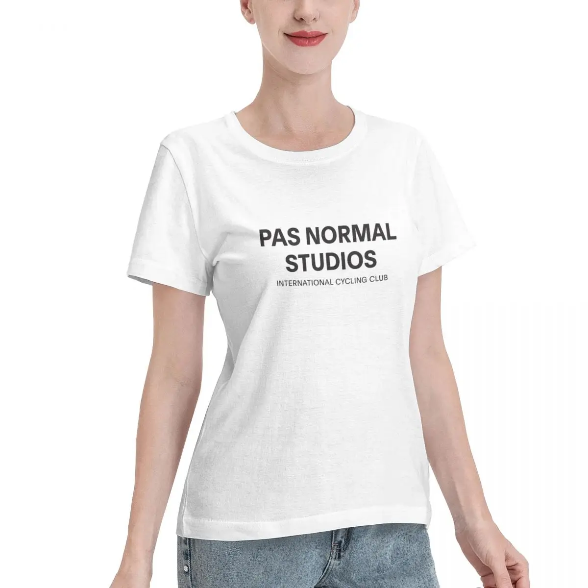 Pas_Normal_Studios_logo Tee-Shirts Cotton T-shirts Women Short Sleeve O-Neck Tops