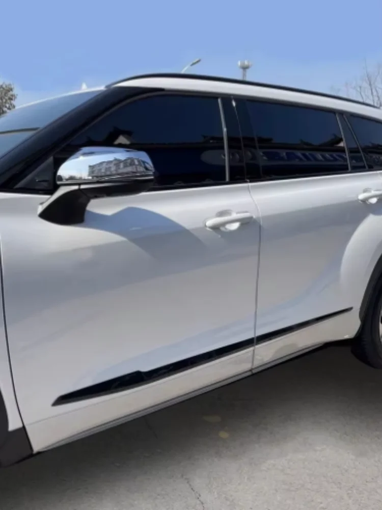 

Accessories For Toyota Highlander XU70 2021 2022 2023 Side Door Molding Body Strip Streamer Protection Lid Molding Cover Trim