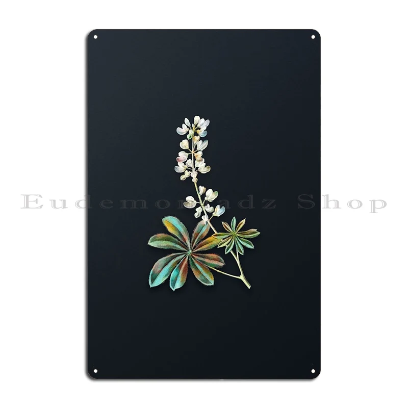 Half Shrubby Lupine Flower Metal Sign Poster Decoration Designing Personalized Kitchen Tin Sign Poster