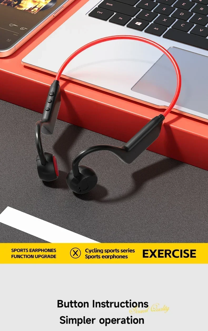 Knochenleitungs-Kopfhörer Kabellos Schwimm-Sportkopfhörer IPX8 Bluetooth 5.4 Mit Mikrofon Wasserdicht Fitness 2026 Neu – Detail 15