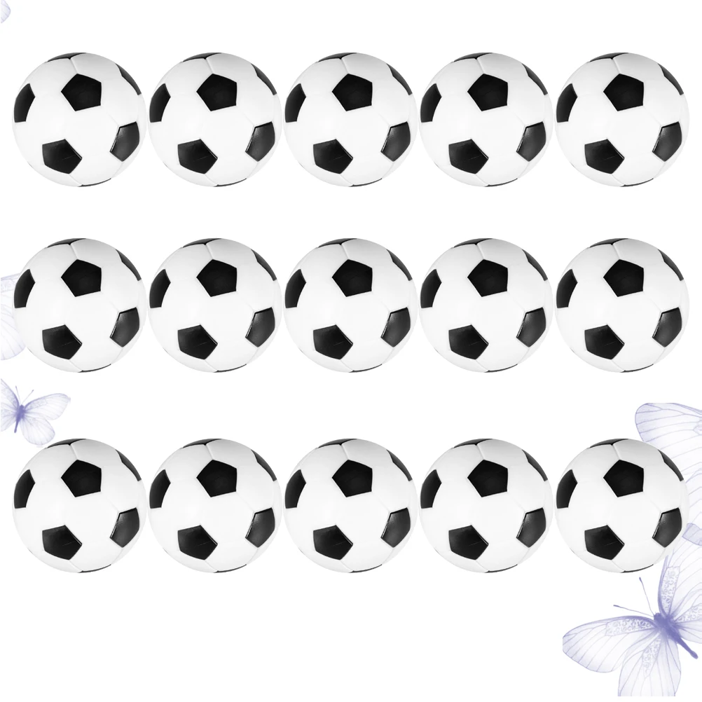 15Pcs Table Soccer Balls 36mm Diameter Traditional Pattern Multicolor Fast Intense Game Accessory Foosball Ball