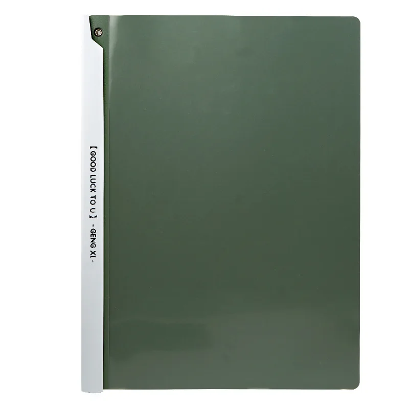 Aesthetic Resume Portfolio Gradient Color Thick Plastic A4 Folder Rotating Clip Elegant Swing ArmDocument Presentation Holder