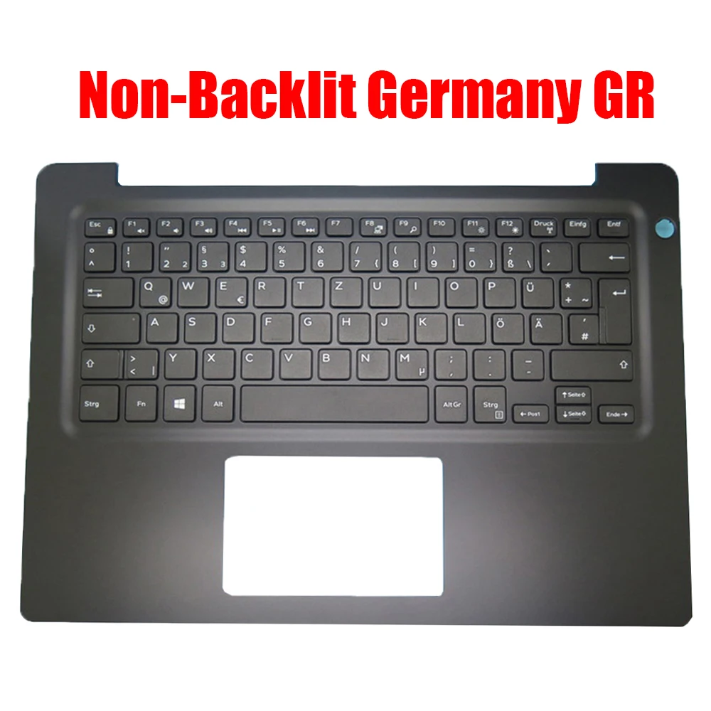 UK / Arabia / French / German / Swiss Laptop Palmrest For DELL For Vostro 5481 V5481 0H52M6 H52M6 Black Upper Case New