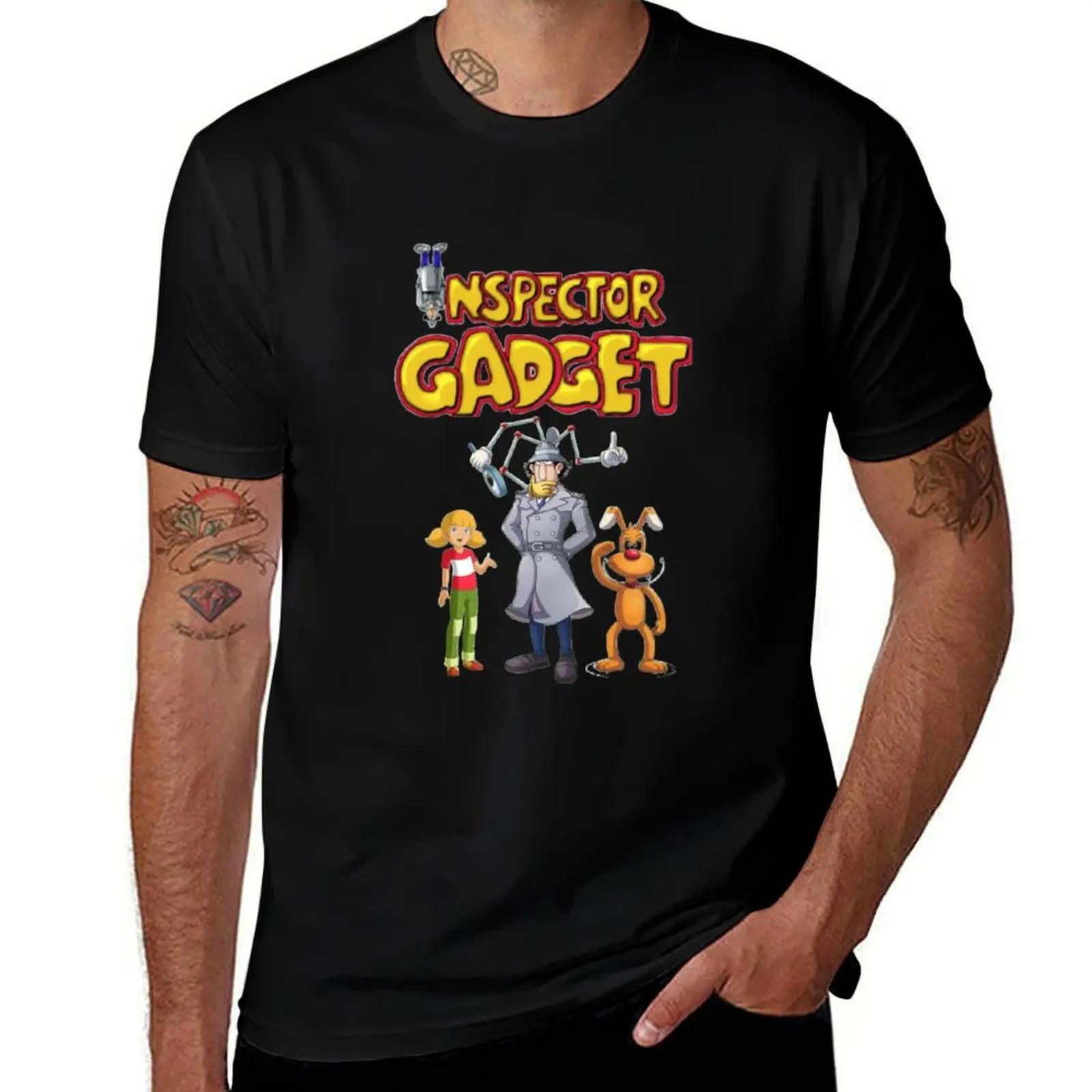 

Lover Gifts Inspector Gadget Cartoon Christmas T-Shirt t shirt man casual printed t shirts for man mens graphic t shirts T-shirt
