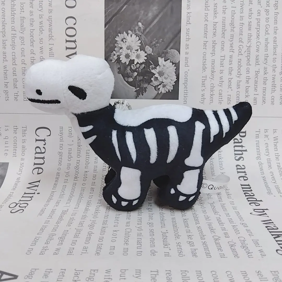 Qualia cápsula brinquedos bonito dinossauro de pelúcia brinquedo de pelúcia versão fóssil tiranossauro stegosaurus pteranodon bc figuras pingente de pelúcia