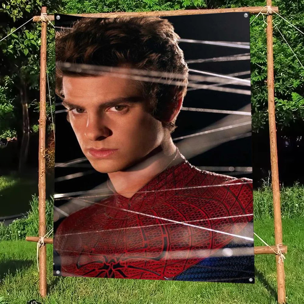 Spider A-Andrew Garfield  Flag DIY Flag For Family Group Party Living Room Home Dorm Decor Wall Art Decor Banner