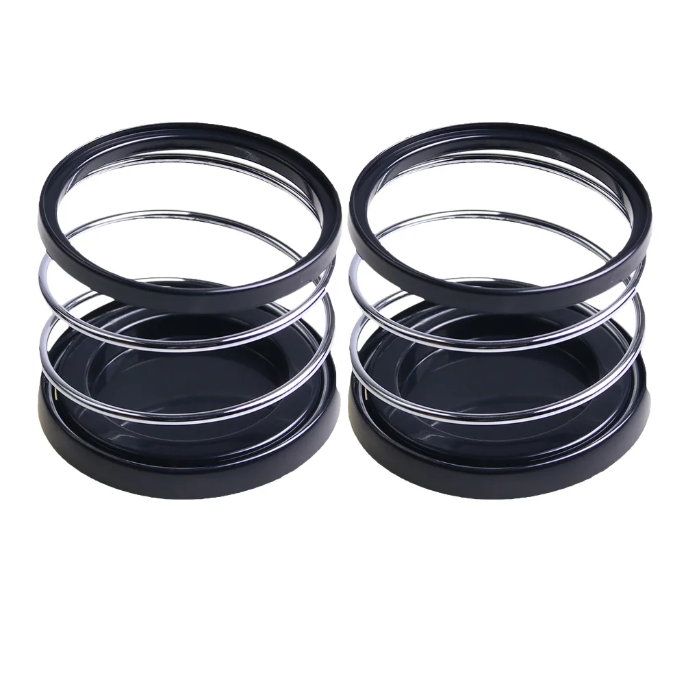 

2pcs Car Mounted Cup Holder Black Spring Drink Holder For Vehicle Air Outlet Can Storage Durable Car Accessories
