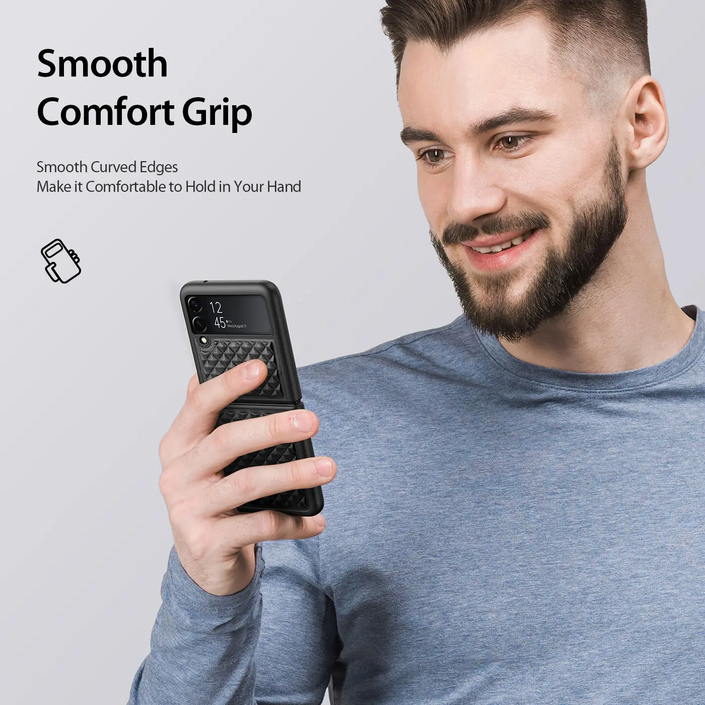 Premium Genuine Leather Case For Samsung Galaxy Z Flip 4 5G Precise Cutouts Drop Protection Anti-Slip Cover For Galaxy Z Flip 3