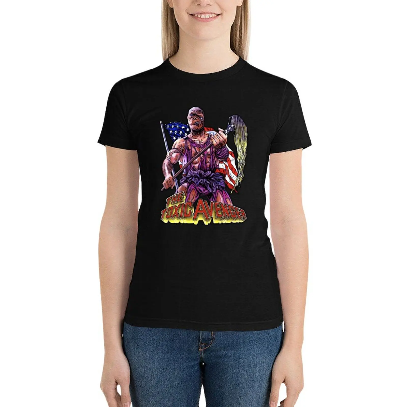 Camiseta de Los Vengadores tóxicos para mujer, top de verano de gran tamaño, camiseta de manga corta, ropa de diseñador de lujo