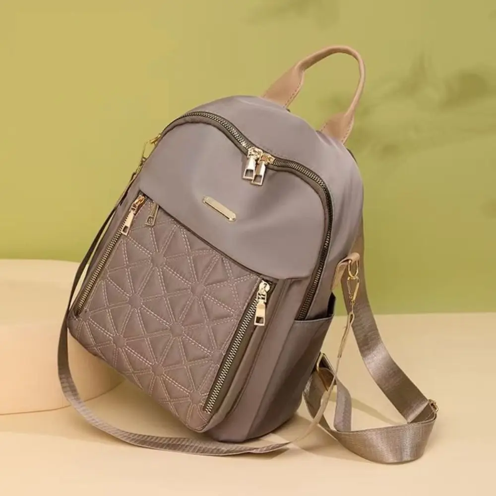 

Oxford Cloth Simple Luxury Backpack Multi-functional Solid Color Solid Color Shoulder Bag Korean Style Handbag Retro Backpack